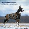 IECOii Male Dog Sweater,Thick Knitted Dog Sweaters for Small Medium Dogs Boy,Mid Neck Knitwear Extra Warm Pullover for Cold Weather,Cozy & Stretchy