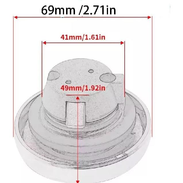 Motorcycle Locking Gas Cap for Kawasaki VULCAN 900 2006-2023 /VULCAN 1700 2009-2014 with 2 Keys,Replacement Fuel Tank Lid Cover