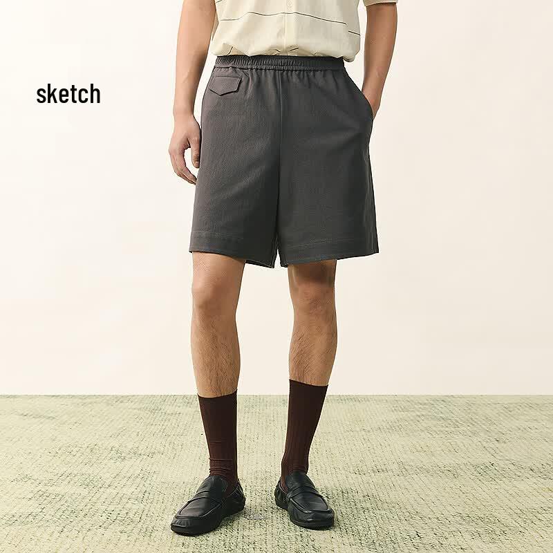 Croquis Men s Loose Fit Wide-Leg Shorts S