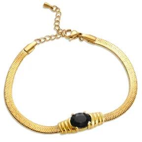 Stainless Steel Heart-shaped Ladies Elegant Bracelet For Women Crystal Bangle