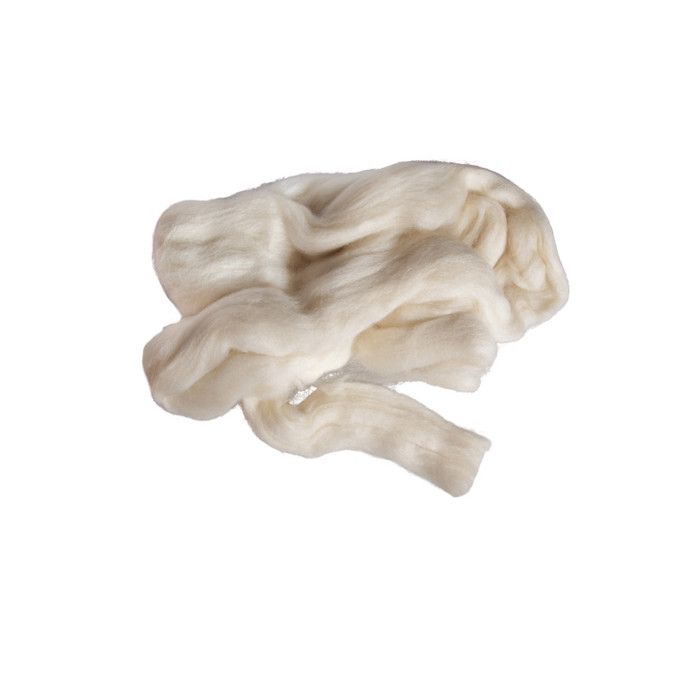 Laine vierge, beige, non coloré, sachet 50g