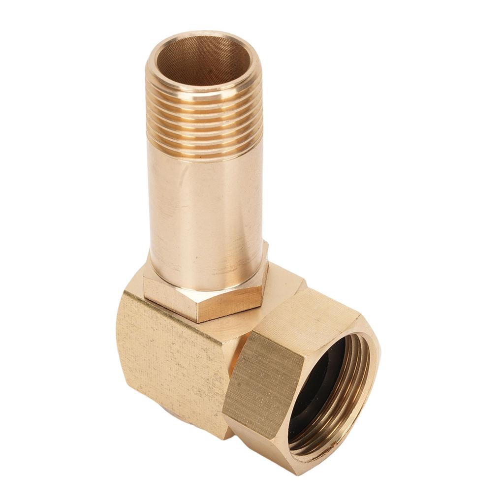 Gartenschlauchadapter 1 Zoll GHT Zinklegierung Gartenschlauchwickler-Anschluss Schwenkbarer Winkelverbinder