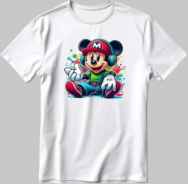 Mickey Cute New White T Shirt S