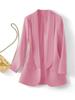 2025 Women's Slim Fit Lapel Suit - Solid Color, Spring/Autumn, Elegant Commute Style