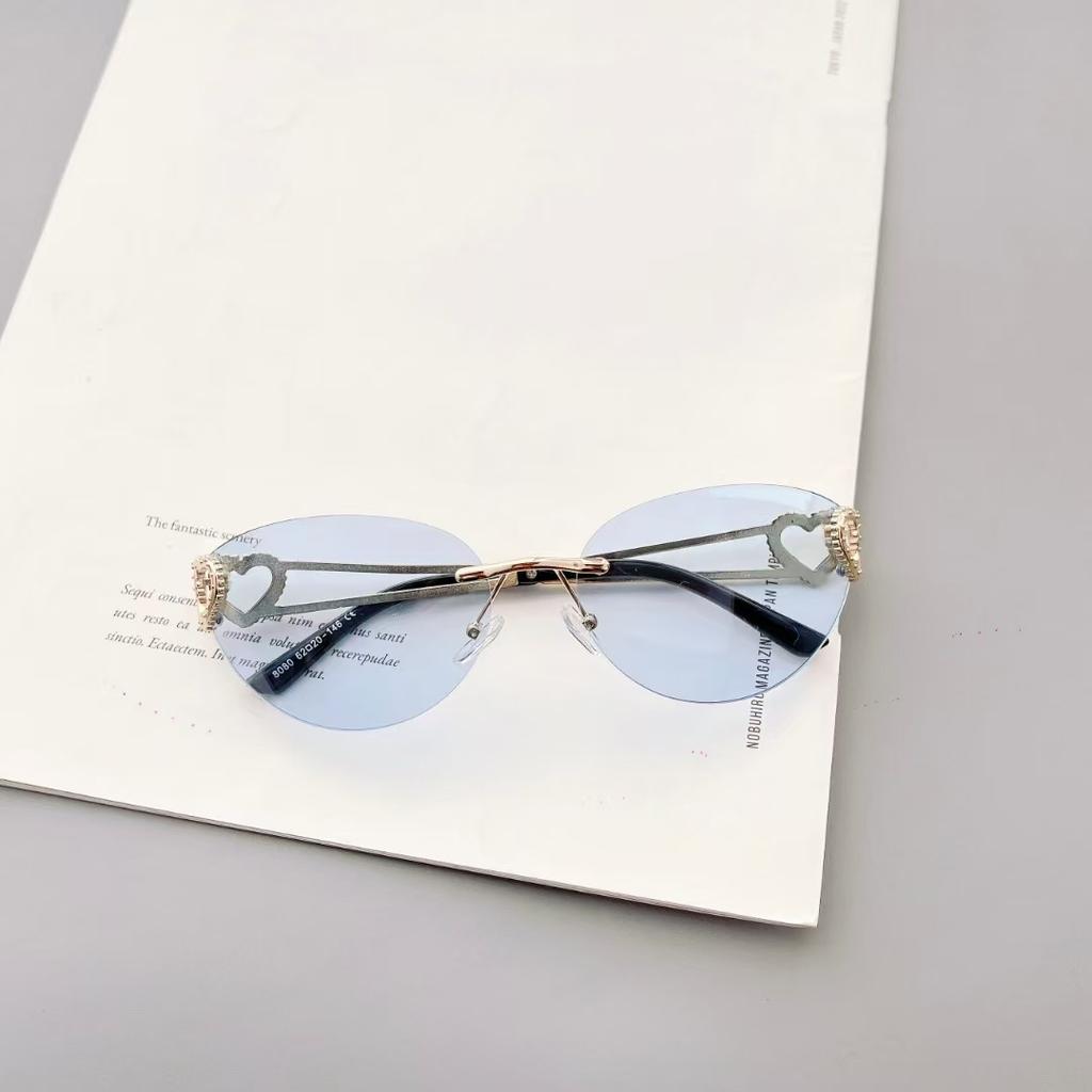 European American Style Sun Glasses For Woman Fashion Trendy Oval Shape Sunglasses Women Travelling Party Women'S Sunglass