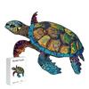 Holzpuzzle für Erwachsene, Entschlossene Schildkröte Holzpuzzle, Naturholzpuzzles, Freizeitspiel, Heimwanddekoration Geschenk für Puzzleliebhaber Freunde