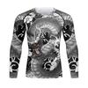 Custom Tattoo Men's Gym Compression Fitness Tshirt Masculine Sublimation Long Sleeve Rashguard BJJ Jiu Jitsu Boxing Jersey
