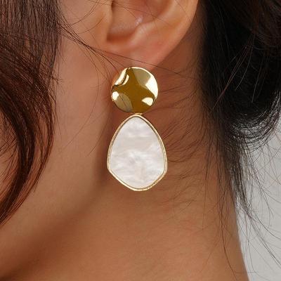 European & American Geometric Love Sequin Earrings – Fashionable & Creative