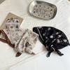 Headscarf summer female pastoral retro floral silk scarf neck small square scarf commuting silk scarf small scarf fart curtain stacked wear