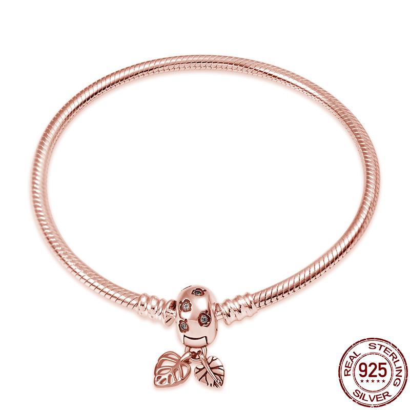 

Браслет из серебра 925 пробы, оригинальная цепочка в виде змеи 17-20, сглаз, сердце, звезда, циркон для подвесок, бусины, кулон, ювелирные изделия на день рождения, изготовление подарков 18