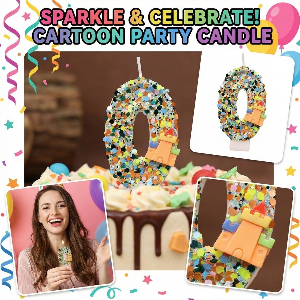Fashion Cartoon Creative Birthday Candles Party Digital Candles