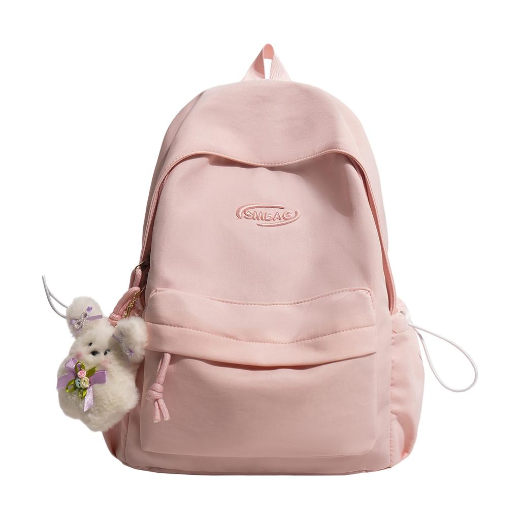 Schoolbag1011 new small fresh solid color schoolbag female college student backpack travel bag travel simple lightweight small backpack
