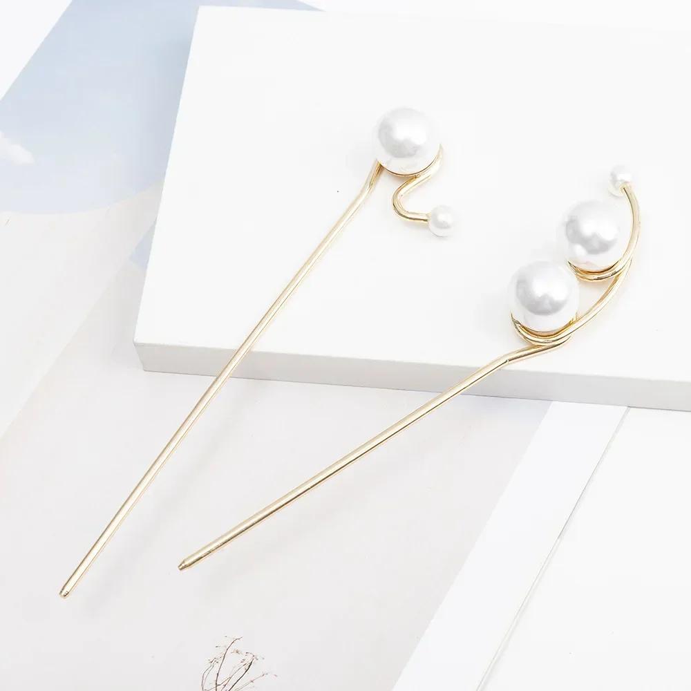 1pc Advanced Sense Pearl Hairpin Simple Modern Hairpin Artifact Hairpin New Hairpin Hair Accessories