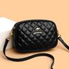 Argyle Embroidery Mommy Bag: Versatile Fashion Shoulder Bag with Luxurious Texture and Elegant Design