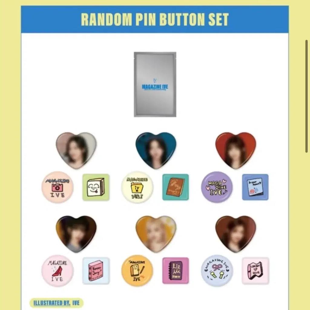 IVE Autumn Fancon Can Badge Set (Random Item)sealed