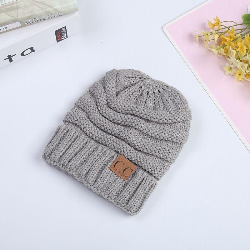 Trendy Kids Knitted Hat Soft Warm Yarn Beanie For Boys And Girls Winter Spring Fall