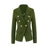 New double-breasted suit solid-color suit multi-color slim-fitting and thin temperament blazer women