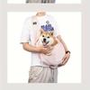 Foldable Dog Sling Carrier, Hands-Free. Large Capacity,Adjustable Strap.Comfort & Convenience for Travel.Orange/Gray/Brown/Blue.