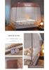 Mongolian Yurt No-Install Anti-Fall Mosquito Net | Encrypted Square Tent for 1.5m-1.8m Bed
