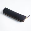 Portable Handmade Pencil Case Cowhide Compact Pen Bag Retro Zipper Closure Pen Protective Sleeve School Supplies