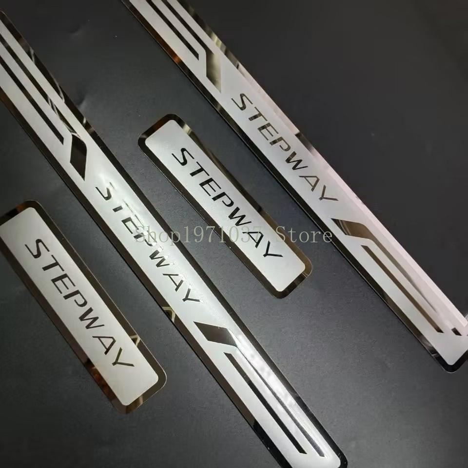Car Accessories 2013-2023 For Dacia Sandero 2 Stepway Stainless Door Sill Car Door Cover Outside Door Sill Protector Plate