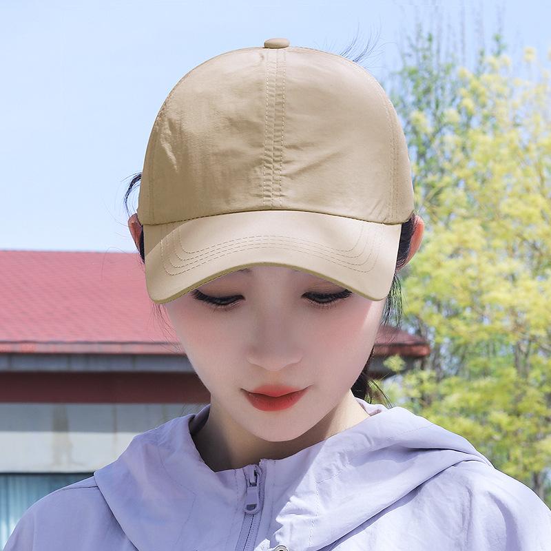 Summer Women's Light, Quick-drying, Breathable, High Ponytail Baseball Cap, Sunshade and Sun Protection Mid-air Top Cap