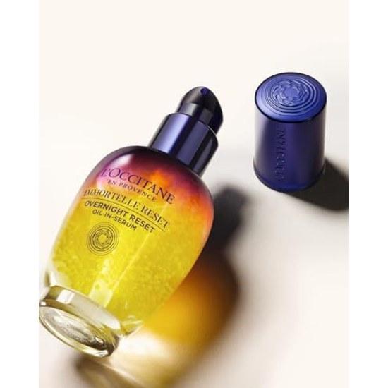 LOCCITANE Ser Reset Immortelle Ulei Divin Set Cadou Îngrijire Piele Hidratare Nocturnă Bărbați Femei Cadou de Ziua de Naștere