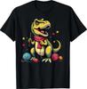 Cute Crochet Kniting Yarn Dinosaur T Rex Knitter Crocheting T-Shirt