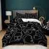Duvet Cover Set Black High-grade Luxury Bedding Sets Gold Super King CalifKing Plus Size Home Textiles Bed Cover Pillowcases