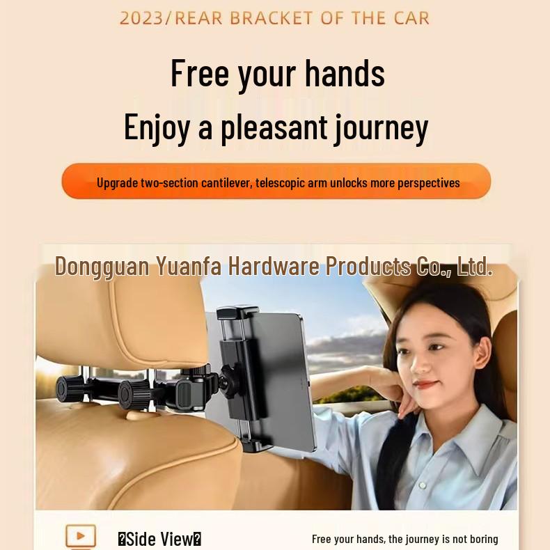 Retractable Car Headrest Tablet & Phone Holder