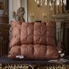 Luxury 100% Goose Down Feather Stuffed Pillows Pinch Pleat Design Neck Protection Bed Pure Cotton Cover Cushion for Sleeping