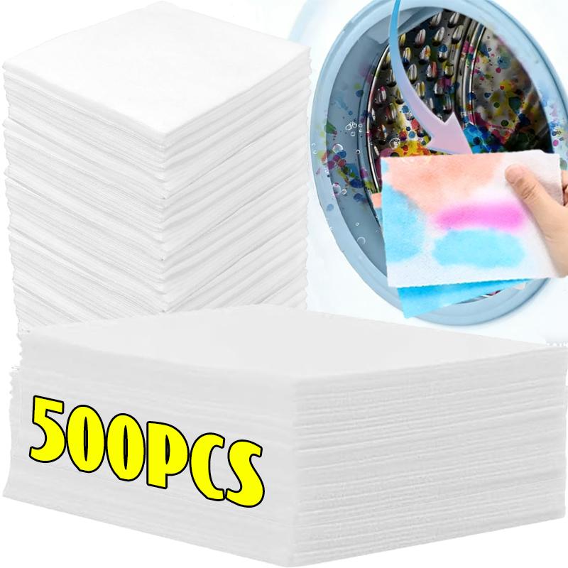 Dyeing Laundry Sheets Washing Machine Color Absorption Sheet Non-woven Fabric Clothing Not Dyeing Color Catchers Laundry Tablet