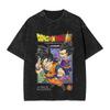 New Anime Dragon Ball Z Printed Tshirt Mens and Womens Washed Tshirt High Quality Vintage Cotton Tshirt Harajuku Tops