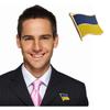 Alloy Ukrainian Flag Pins Flag Brooch Badge Travel Commemoration Show Your Support For Ukraine
