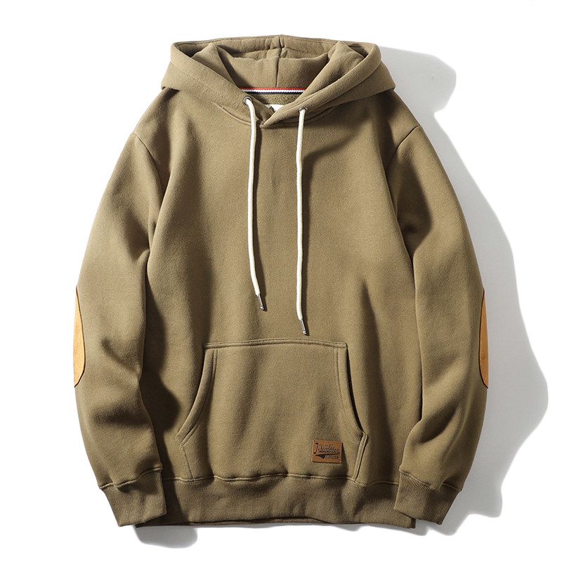 Heavy Thickening Men s American-Style Hoodies for Export Army Green XL