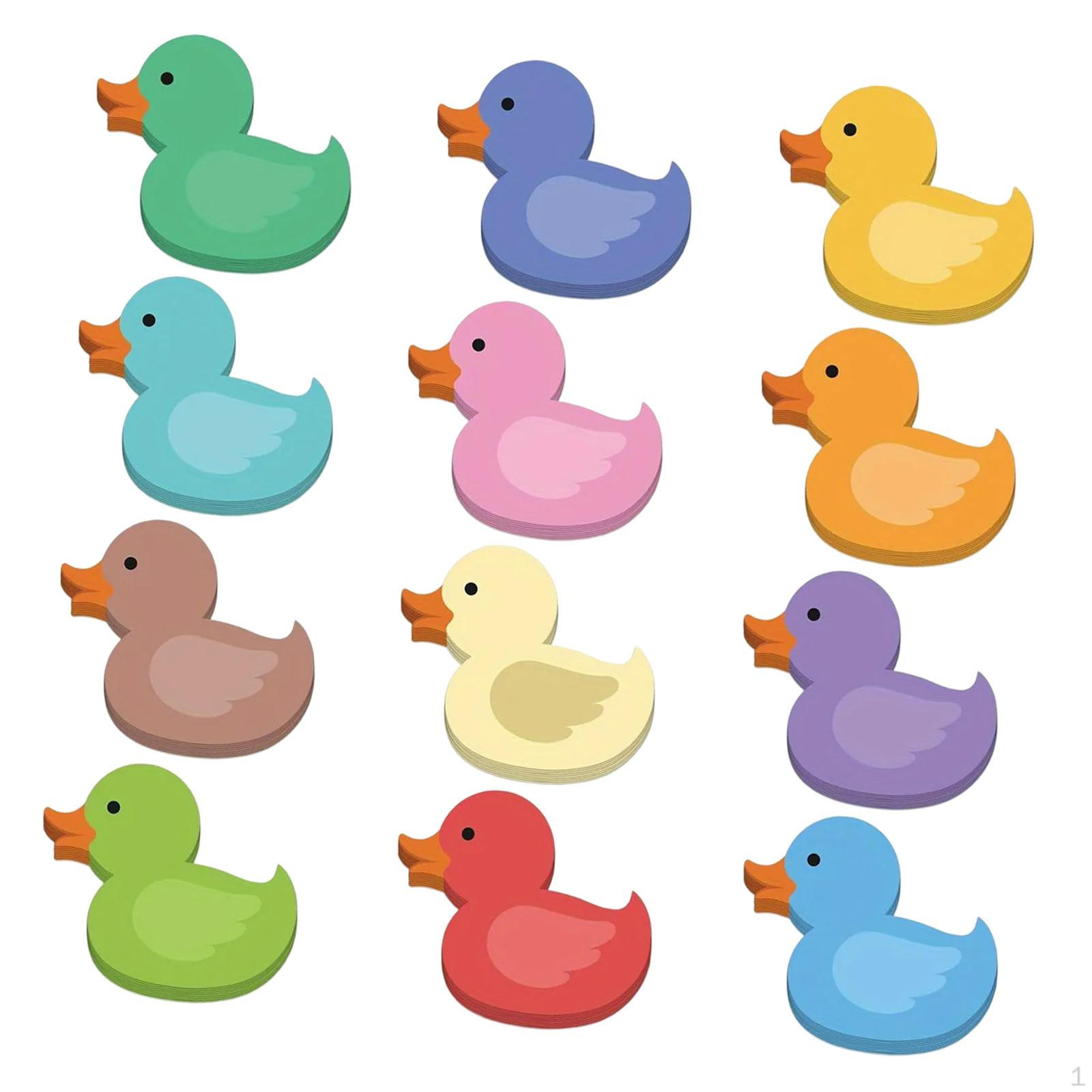 12 Pieces Duck Sticky Notes Easy to Post Memo Pads for Office Notebook