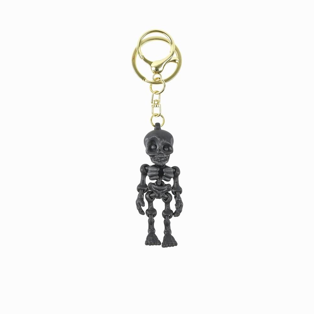 Flexible Movement 3D Printed Key Chain 3D Printing Skull Bag Pendant Desk Toy