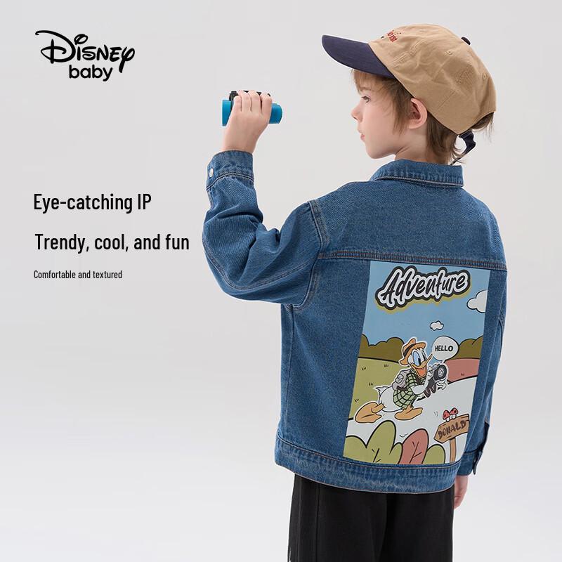 Disney Kids  Cartoon Denim Jacket 130