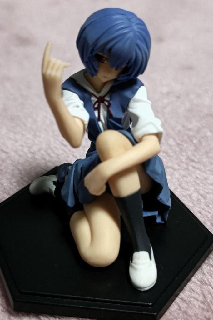 [USED] Young Ace Special Supplement Evangelion Ayanami Rei Uniform Version Figure