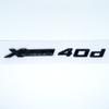 Adesivo Emblema Auto 3D ABS Nero Lucido Argento XDrive 40i 40d 45i 45d 48i 48d Per BMW X1 X2 X3 X4 X5 X6 X7 GT