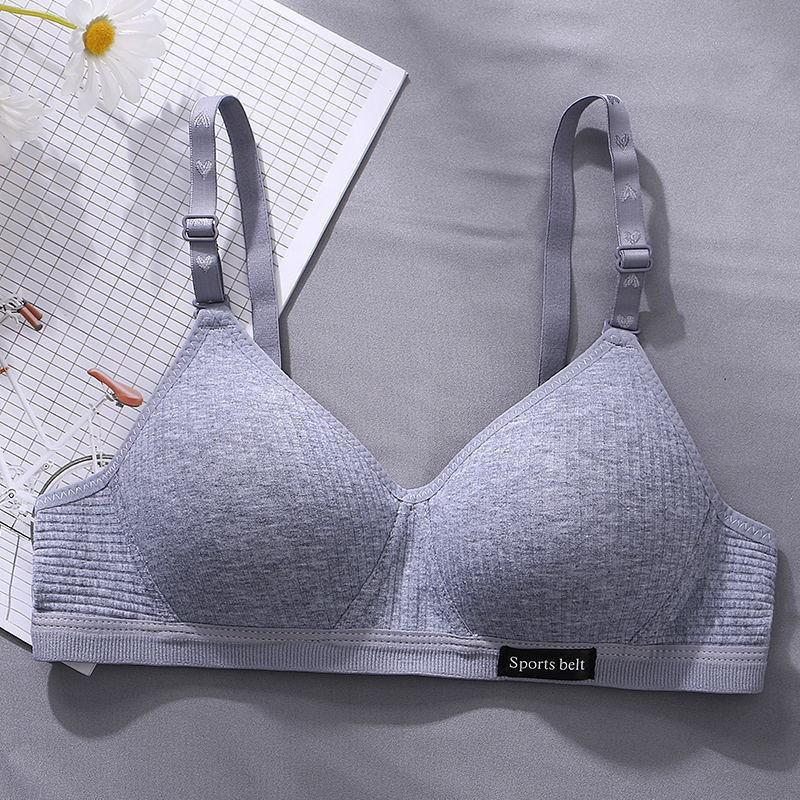 Korean Style AB Cup Bra: Comfortable, Breathable, Thin, No Steel Ring, Anti-Exposure Underwear for Girls & Women.
