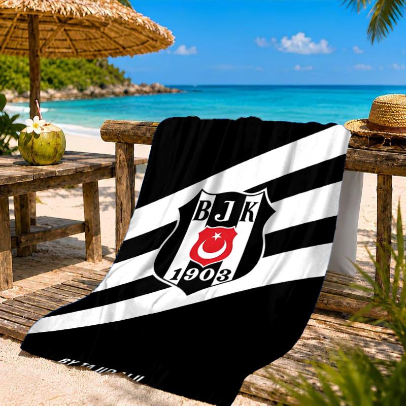 Besiktas Crest Legacy 1903 Beach Towel, Quick-drying, Easy to Care for, Suitable for Both Fitness and Beach Vacations,Sports Essential