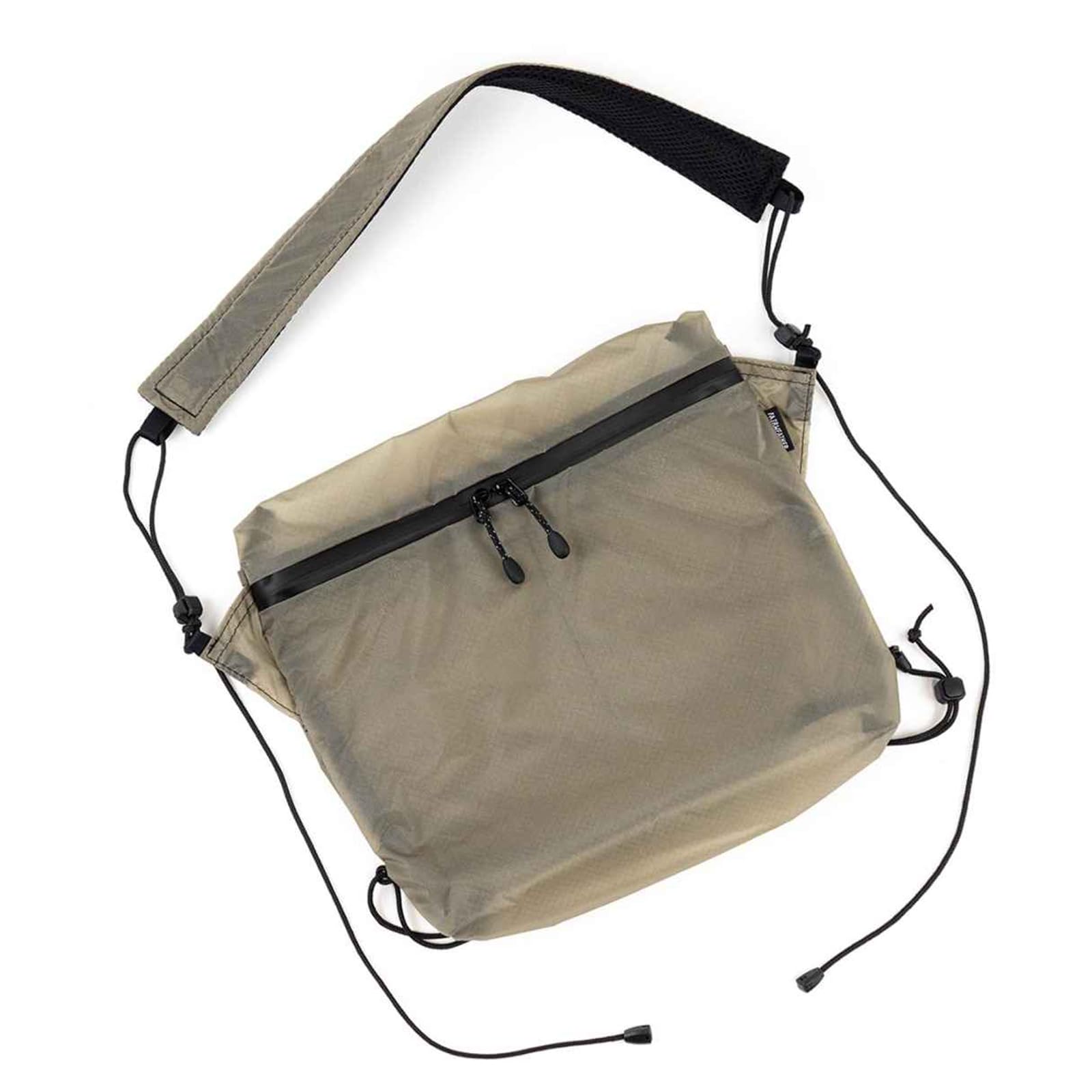 

[Fairweather] Road Sacoche - Slim, Lightweight, Highly Durable Shoulder Bag for Cycling Commuting and Small Item Storage (Gray Beige)