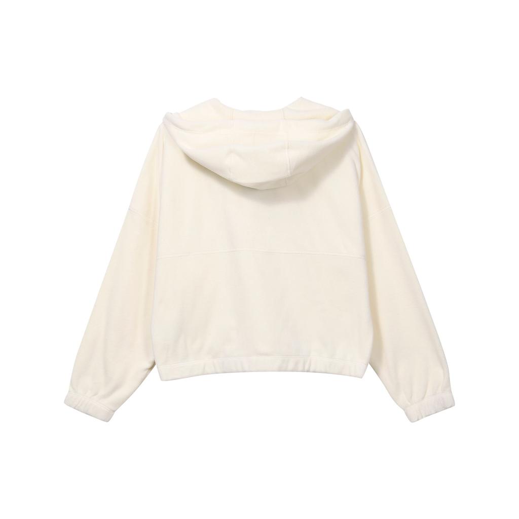 Nike Solid Color Logo Hooded Training Jacket Women Jackets White FB5639-110