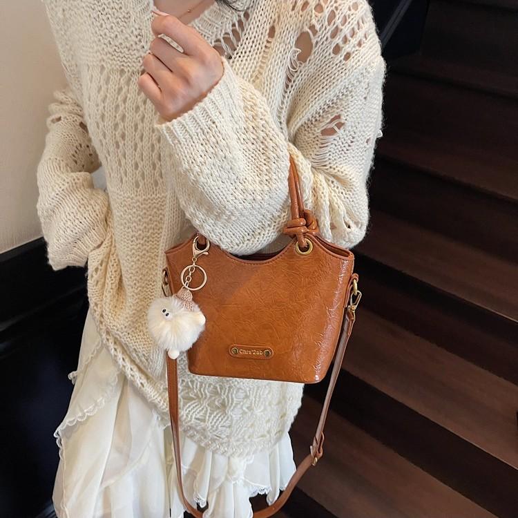 Torba retro premium damska jesienno-zimowa popularna wszechstronna torebka do ręki na ramię crossbody worek