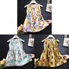 Girl Sleeveless Dress With Floral Pattern For Toddler Summer Wear