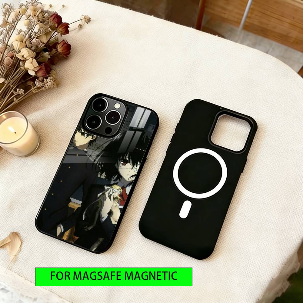 Misaki Mei Phone Case For iPhone17,16,15,14,13,12,11 Plus,Pro Magnetic For Magsafe Wireless Charging