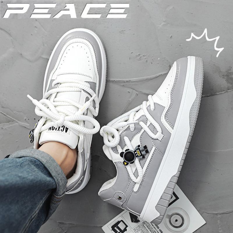 Fashion High Quality Luxury Trendy Men Leather Casual Shoes Spring New Breathable Versatile Sneakers Fashion Men Sports Shoes De Hombre