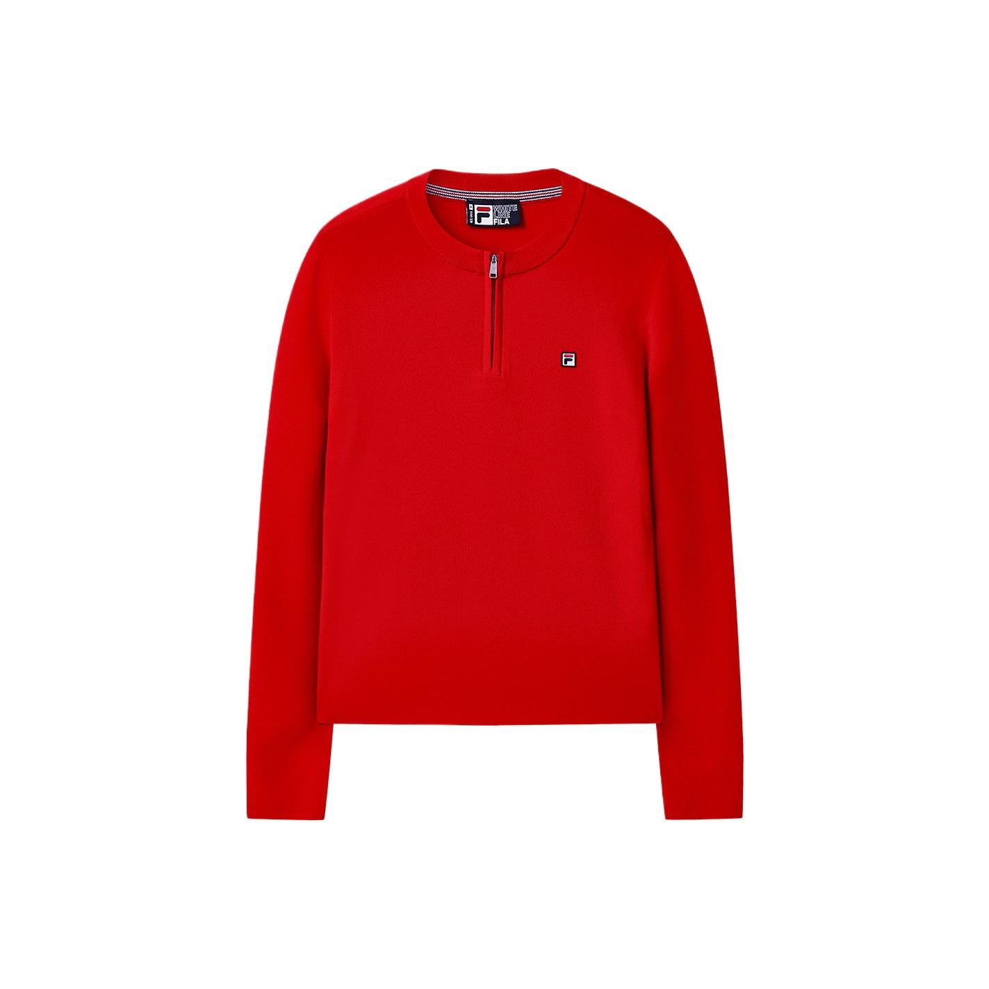 

Fila Пуловер с длинным рукавом Heritage Простой облегающий вязаный свитер Женские топы F11W548418FRD XS