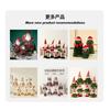 Christmas Santa Claus Plush Doll Holding Bear Xmas Decor Ornament Holiday Craft